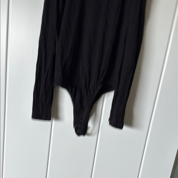 Noisy may Black Ruffled Sleeved Bodysuit - Picture 4 of 5